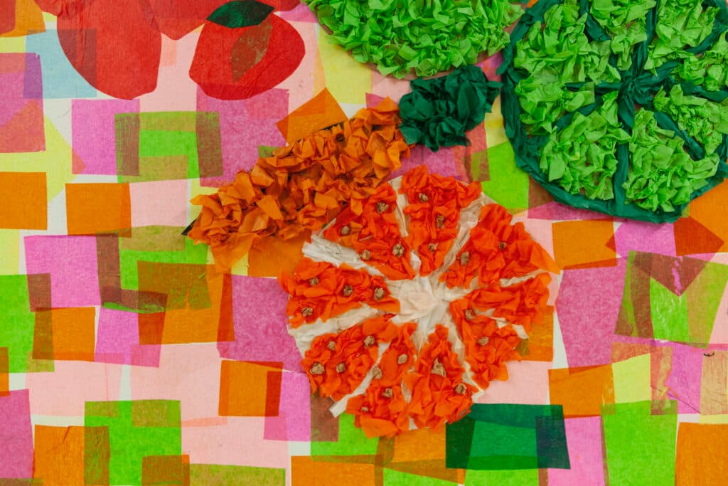 Dorian Sylvain, Chicago, CPS Lives, Artist Residency, Non-Profit Organization, Chicago Public Schools, Marsh Elementary School, Fruits & Vegetables, Art, Students, Community