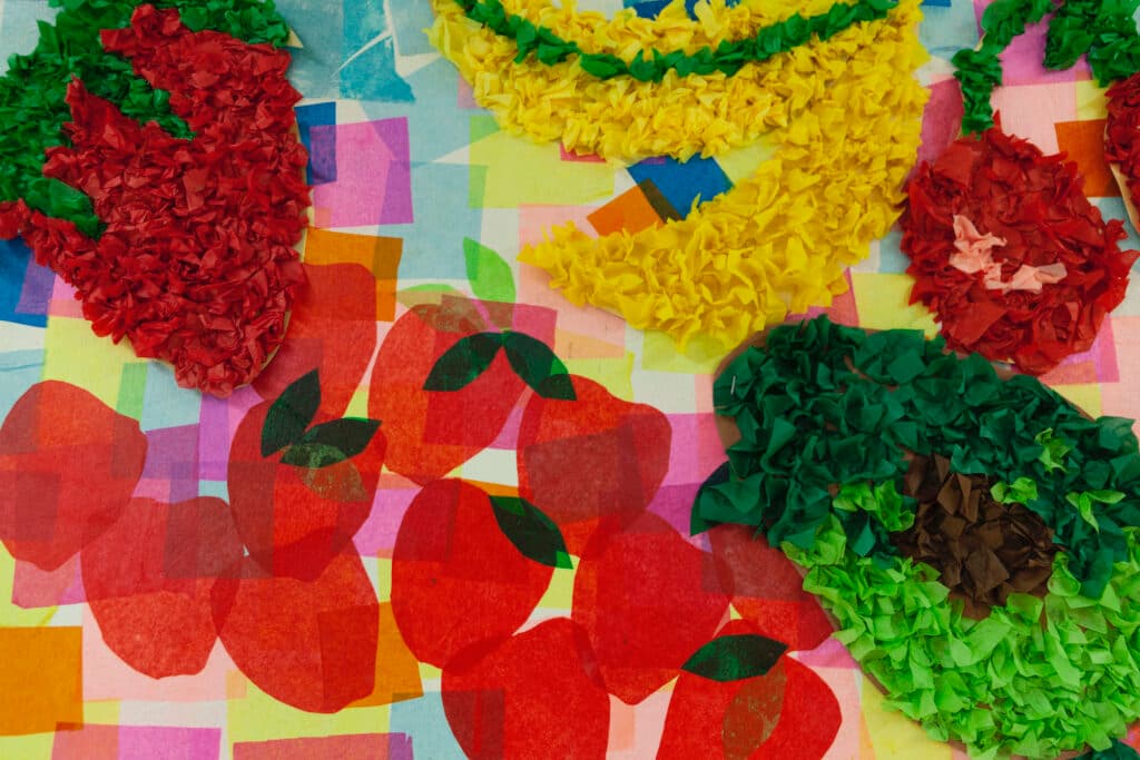 Dorian Sylvain, Chicago, CPS Lives, Artist Residency, Non-Profit Organization, Chicago Public Schools, Marsh Elementary School, Fruits & Vegetables, Art, Students, Community