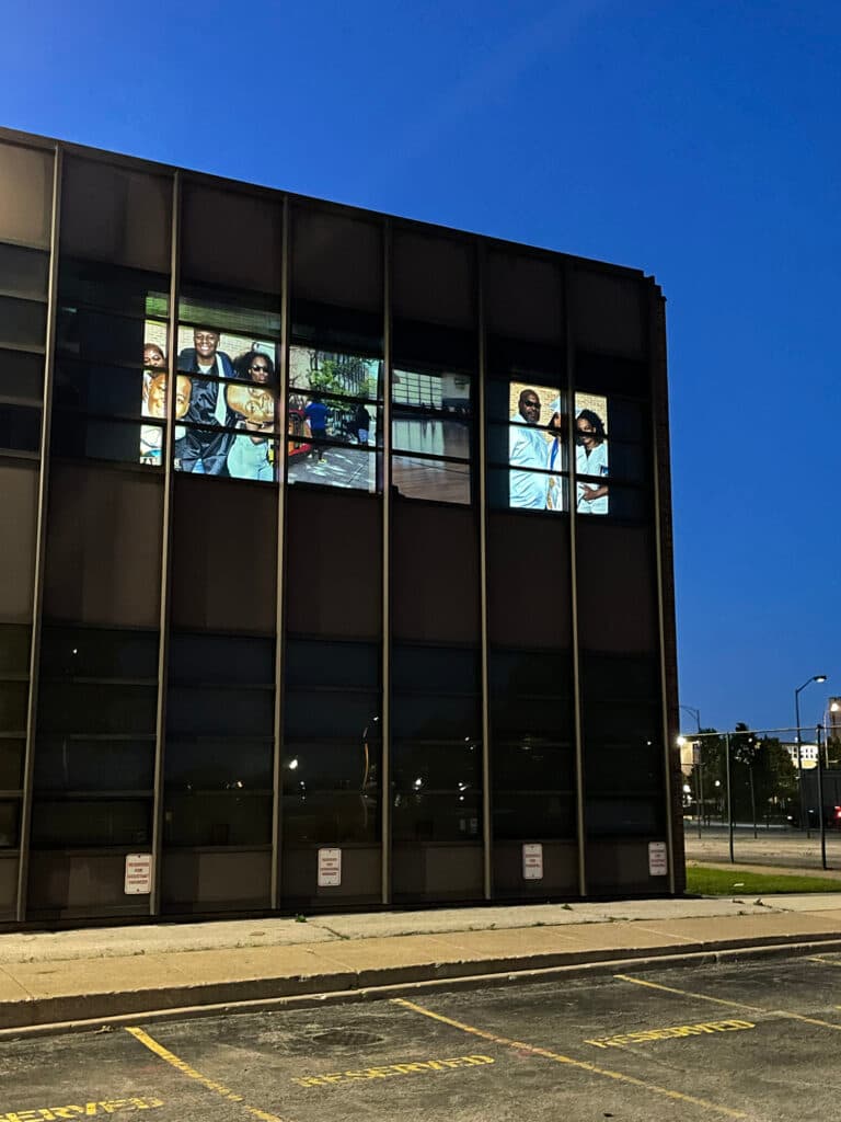 Jeff Phillips, Marzena Abarahmik, Chicago, CPS, Public School, CPS Lives, Non-Profit, Learning, Student, Michelle Clark High School, Phoenix Military Academy, Installation, Public Art