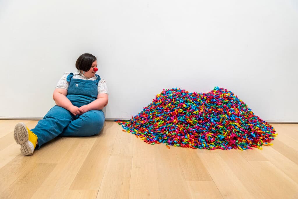 jess smoot, clown, performance art, art institute, Tia Mitchell, CPS Lives, Chicago public schools, nonprofit, art organization, chicago students, chicago artist, photography